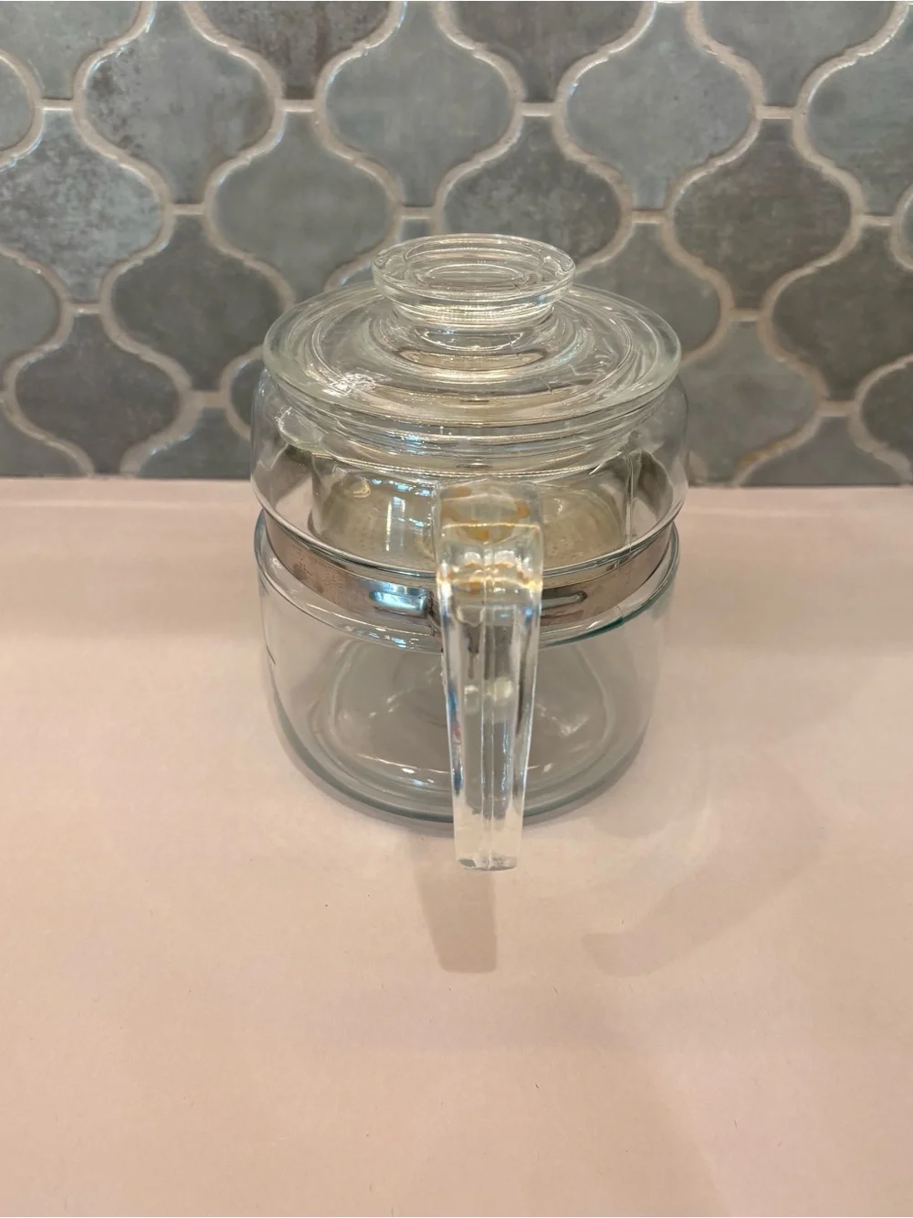 VTG Pyrex 7754 Stovetop Glass Percolator Complete with Pump, Basket